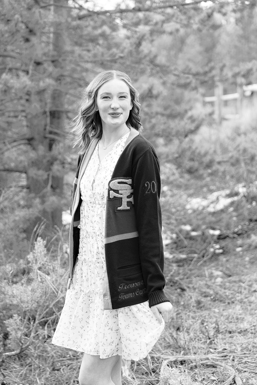 Free Lightroom Preset and Free Lightroom Profile black and white edit in a senior session.