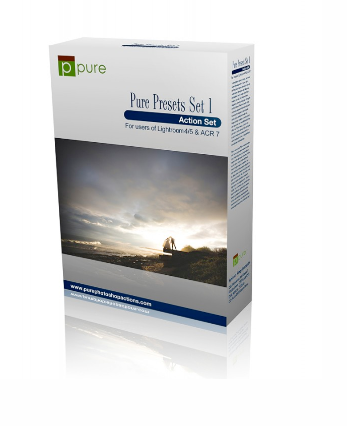 An image of Pure Lightroom Presets Set 1 Product Box