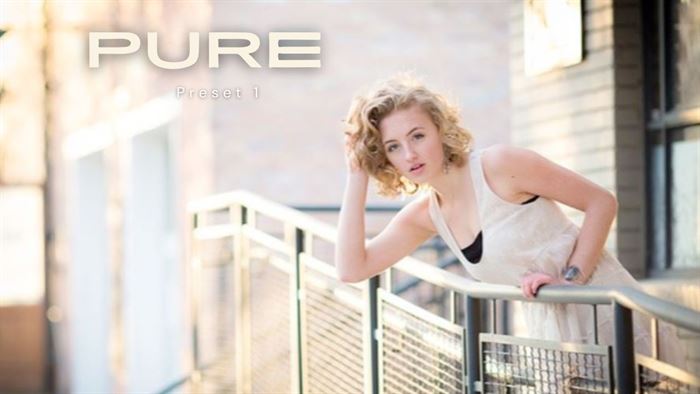 An image of the Pure Lightroom Presets title card.
