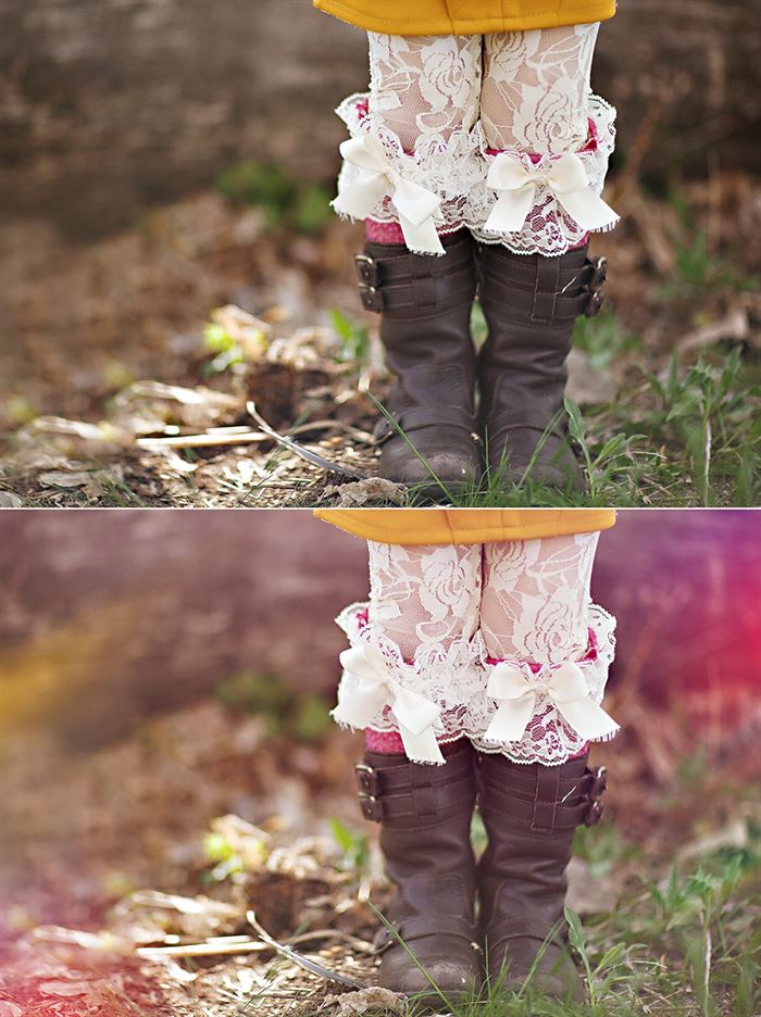 Light Leaks Photoshop Action Set