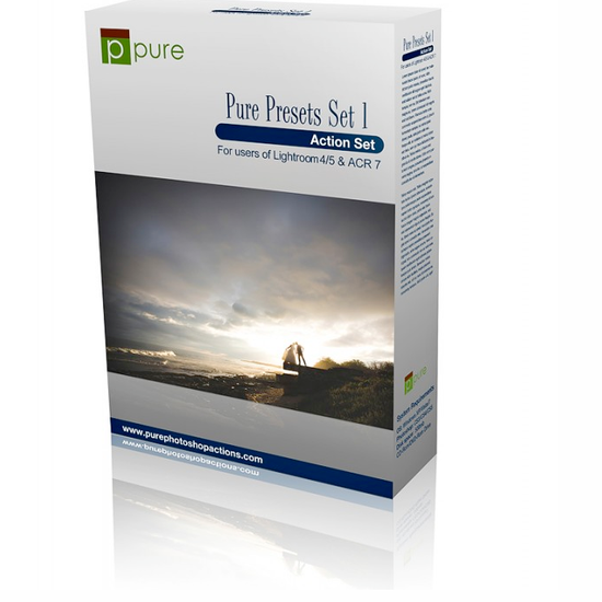 An image of Pure Lightroom Presets Set 1 Product Box